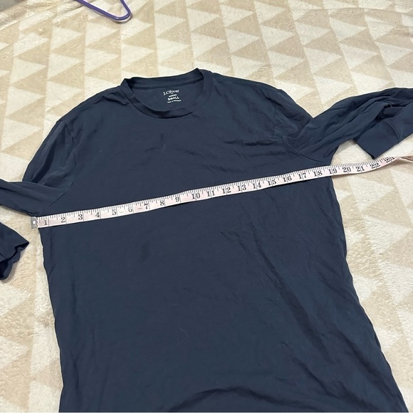 J crew long sleeve jersey tee vintage navy comfort - Picture 3 of 6